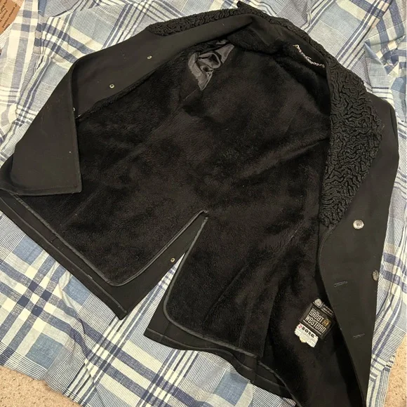 Wool coat- HEAVY Great WesternlROBITSHEK SCHNEIDER •MINNENPOLS Borg Pile - Picture 9 of 13